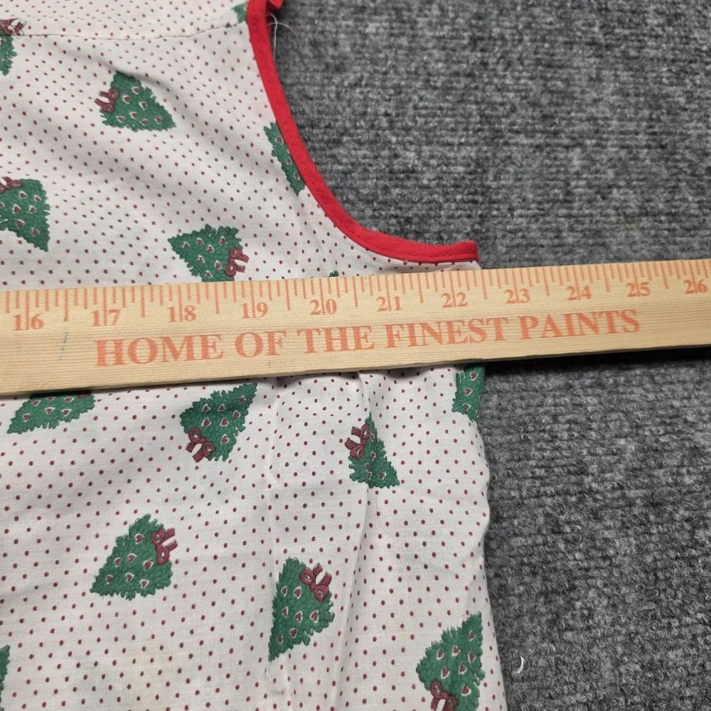 Vtg Holiday Kitchen Lot Haband Christmas Tree Apron Top XL + 4 Hand Towels Noel